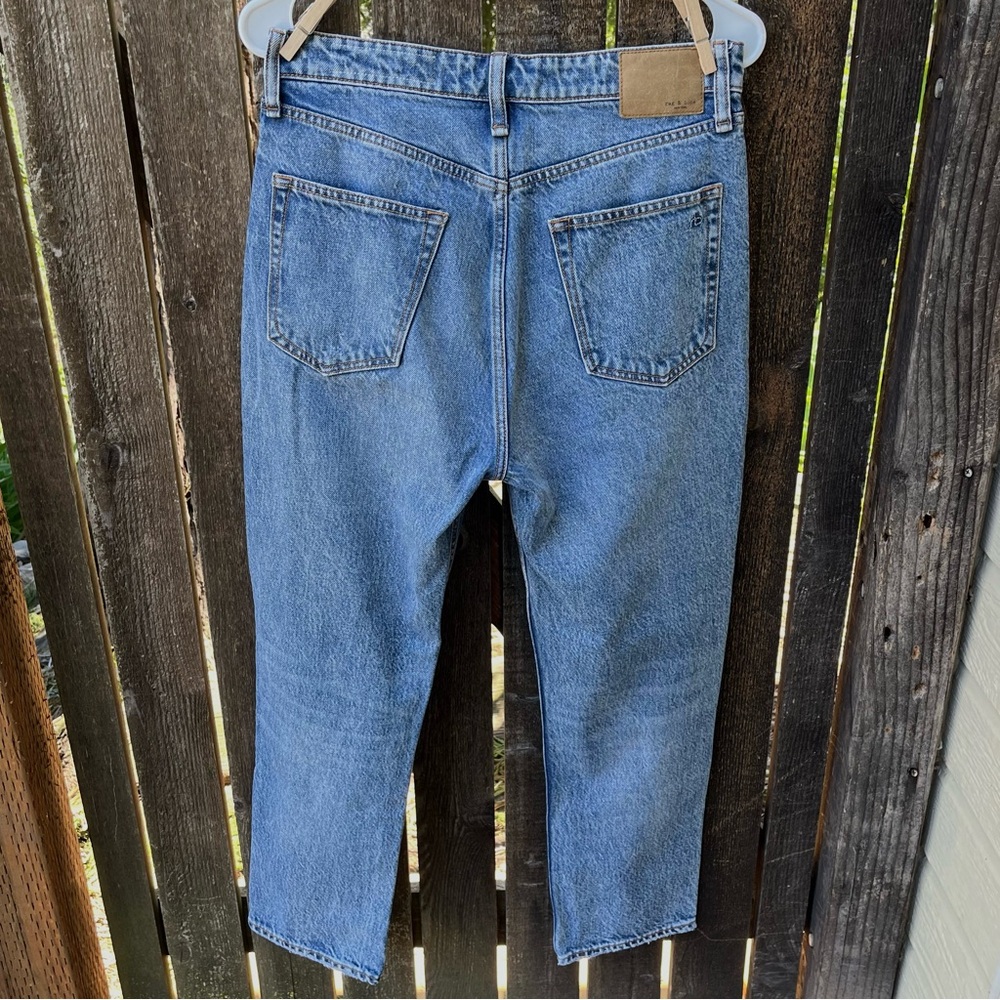 Rag & Bone Wm’s Nina High-Rise Ankle Cigarette Jean In Norwalk Wash Sz 28 - Picture 10 of 16